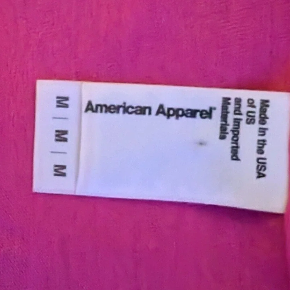 Hot Pink Kraken Octopus Short Sleeve Shirt Men's Size Medium American Apparel - Picture 3 of 5